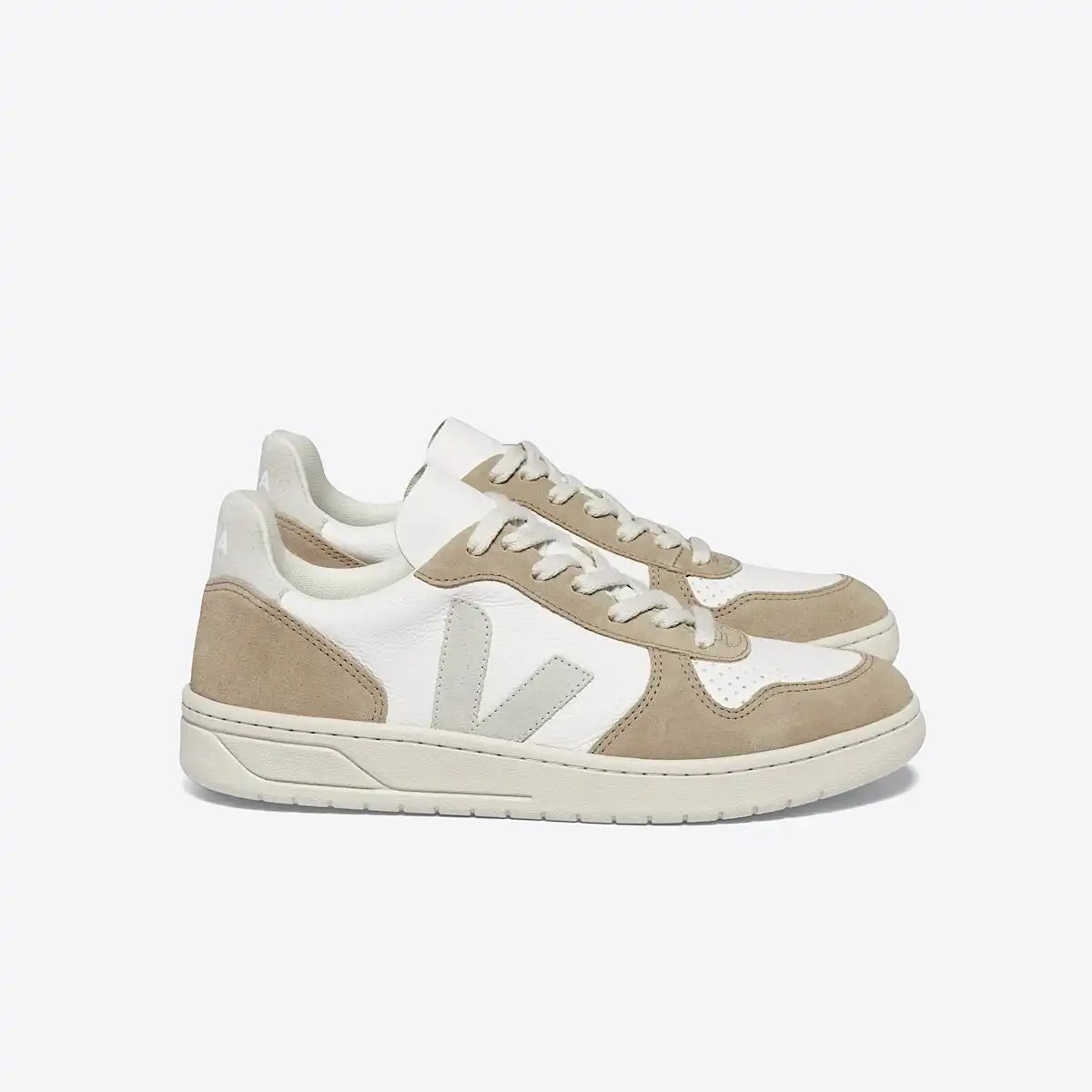 V-10 LEATHER WHITE NATURAL SAHARA