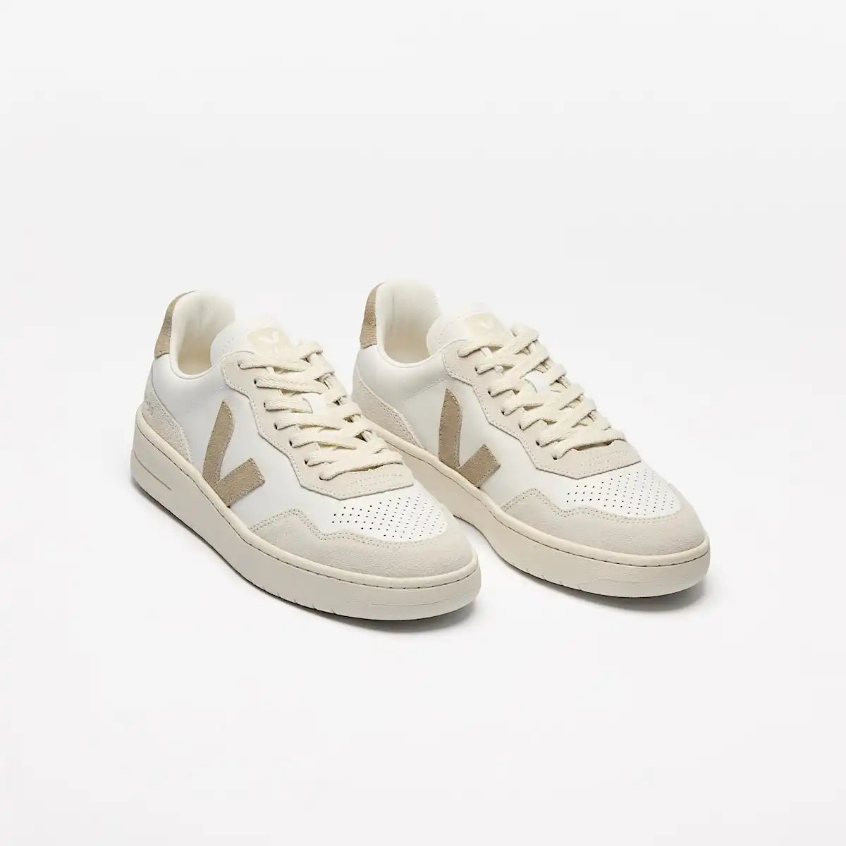 V-90 LEATHER WHITE TAUPE